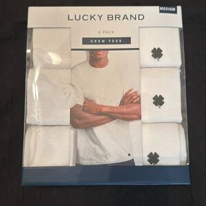 Lucky Brand 3 Pack Crew Tees Medium